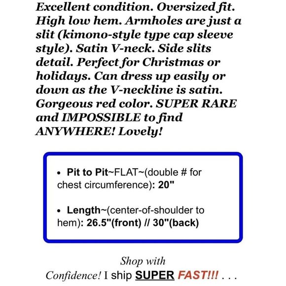 Vince Sz XS Red Satin V Neck Tunic Top Blouse High Low Hem Sleeveless - Picture 10 of 10